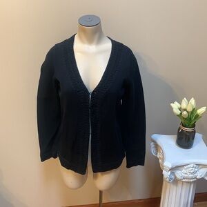 𝅺dana Buchman Black Cardigan